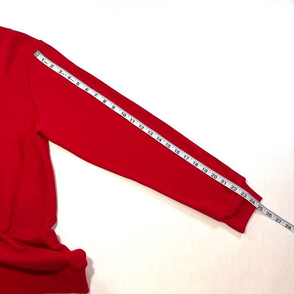 Disney Mickey Mouse Red Christmas Sweatshirt Unisex Size M - Picture 4 of 7